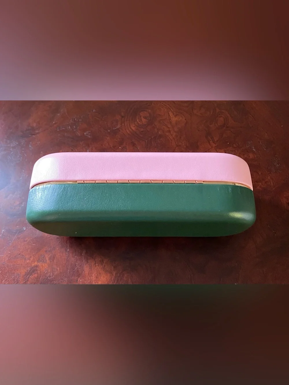 kate spade NY Glasses/Sunglasses Case,  Pink and Hunter Green